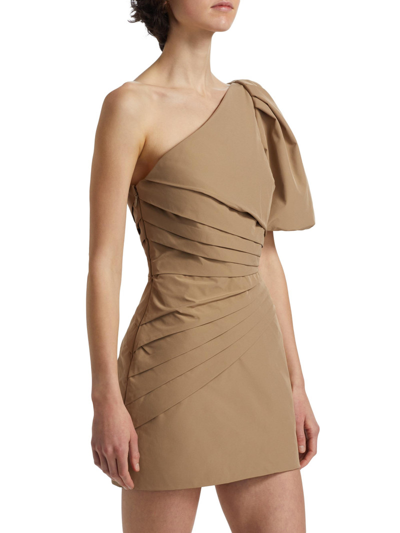 Women's Garda One-Shoulder Minidress - Khaki 4