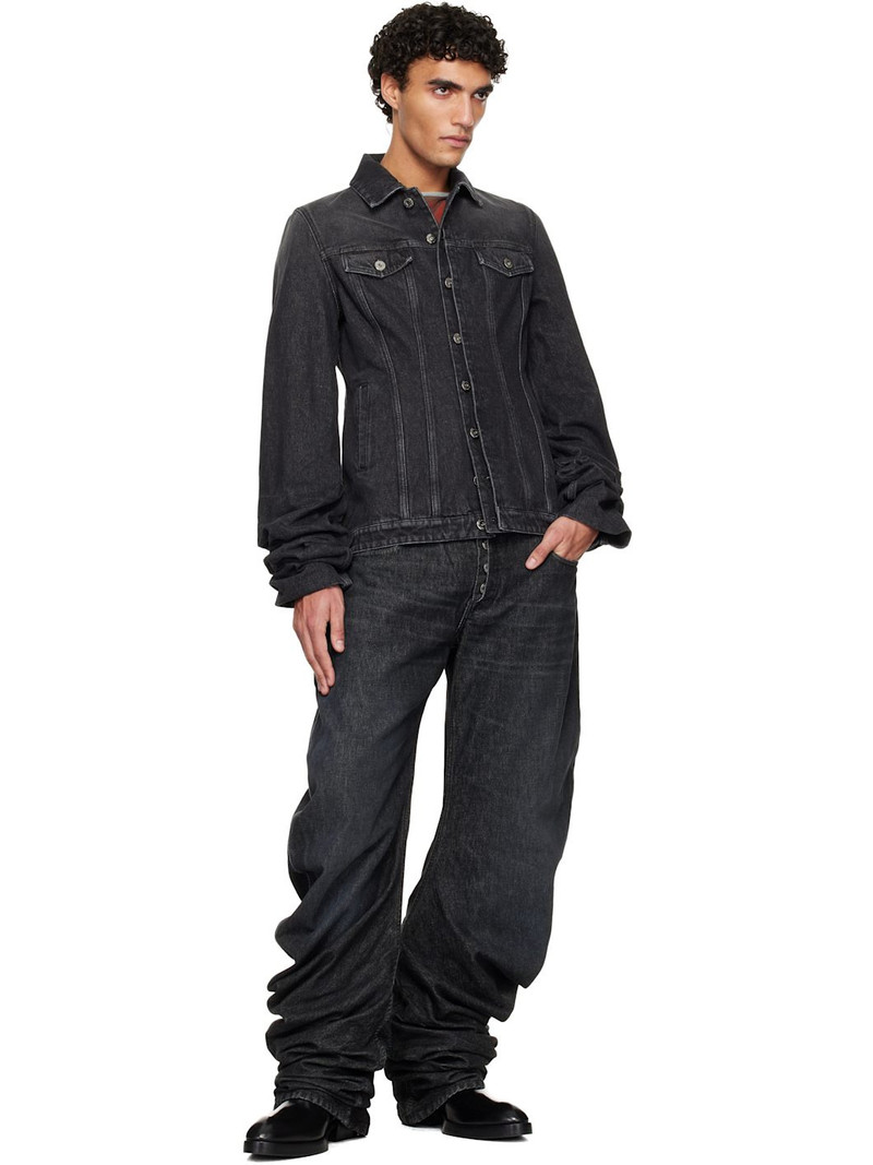 Jean Paul Gaultier Black Oversized Sleeves Denim Jacket outlook