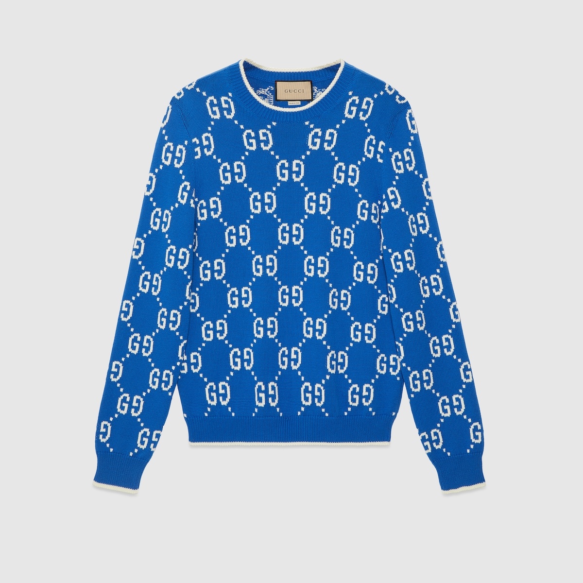 GG cotton intarsia sweater - 1
