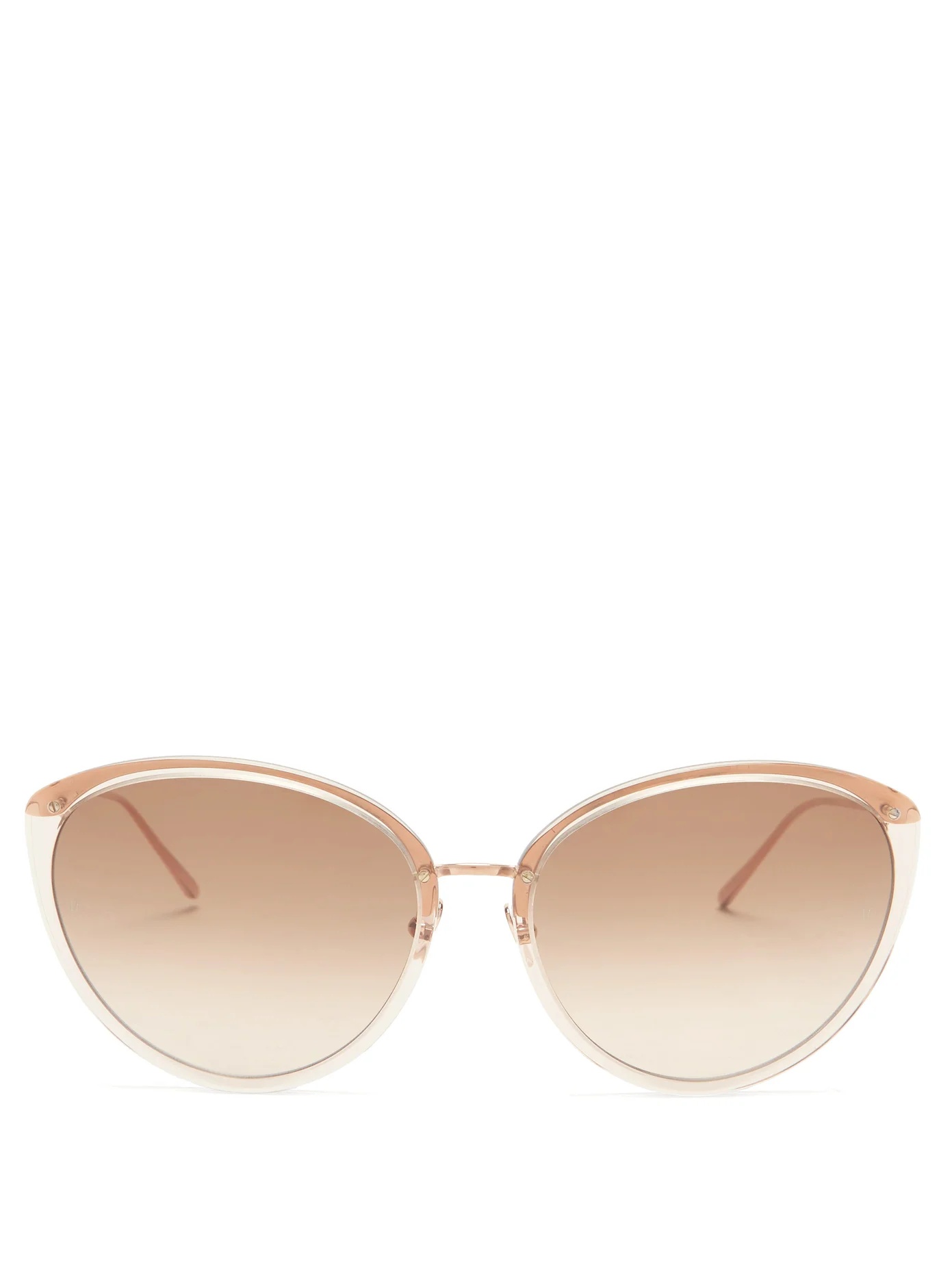 Angelica cat-eye metal sunglasses - 1