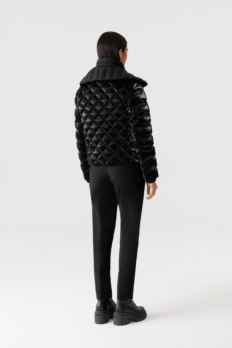 YVETTE-GLO Diamond Quilted Down Jacket 4