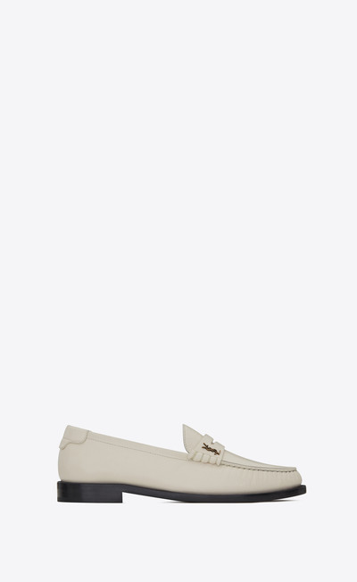 SAINT LAURENT le loafer monogram penny slippers in smooth leather outlook