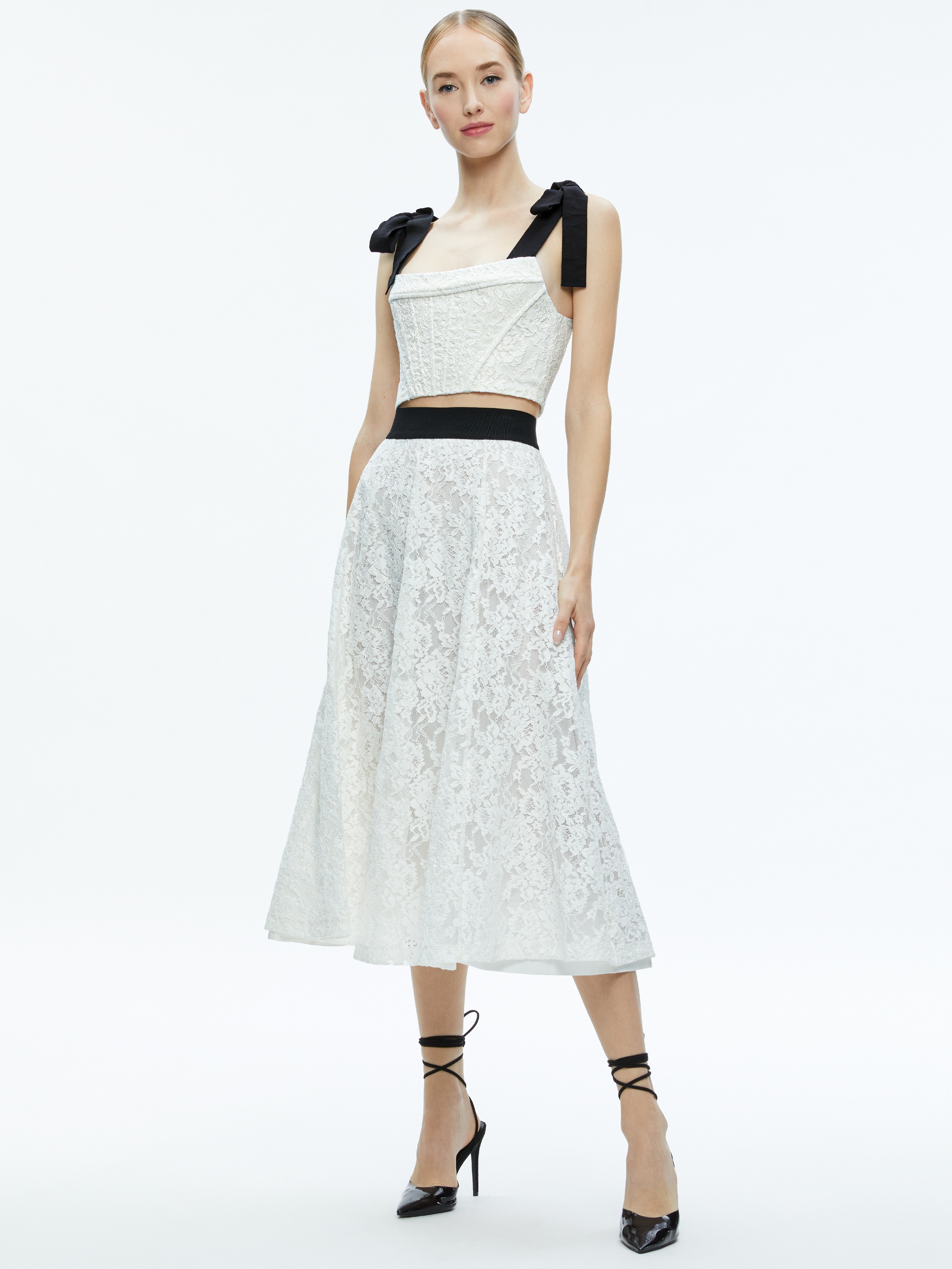 EARLA LACE MIDI SKIRT - 2