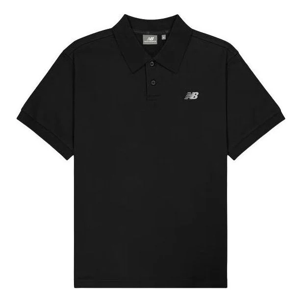 New Balance NB Logo Polo Shirt 'Black' NFE21011-BK - 1