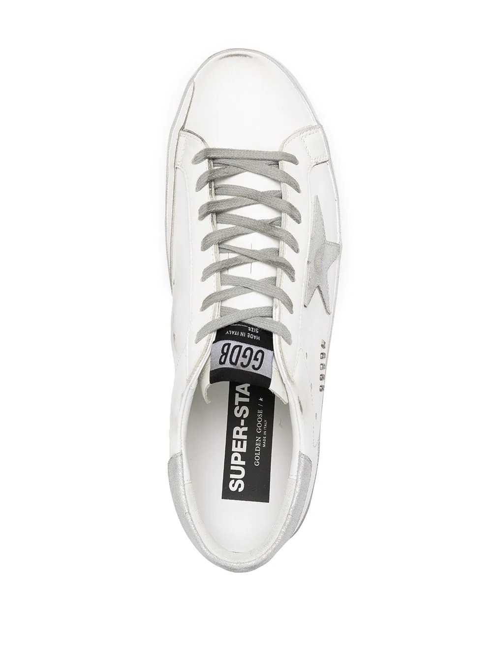 metallic Superstar low-top sneakers - 4