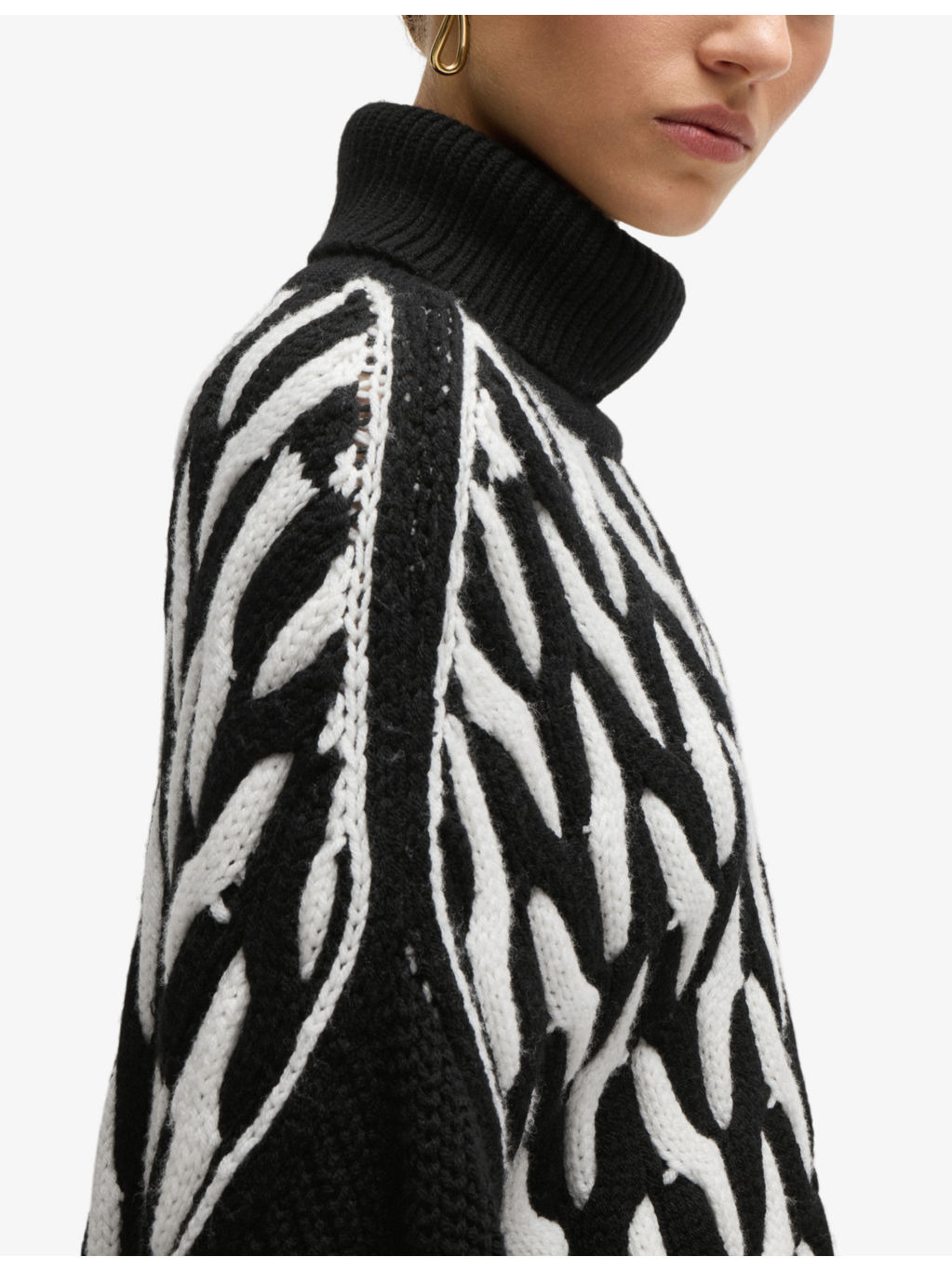 Turtleneck dropped-shoulder wool jumper - 5