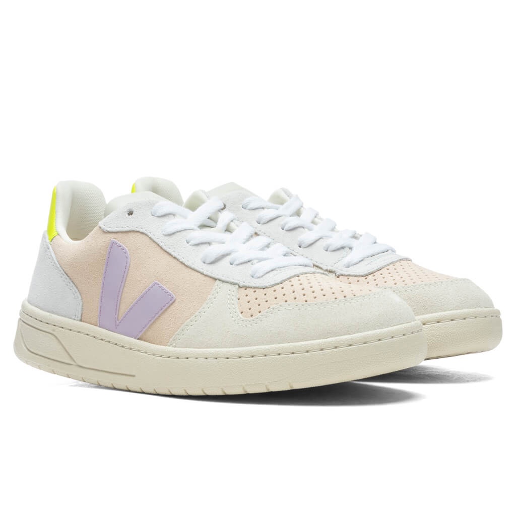 VEJA WOMEN'S V-10 SUEDE - MULTICOLOR/SABLE/PARME - 2