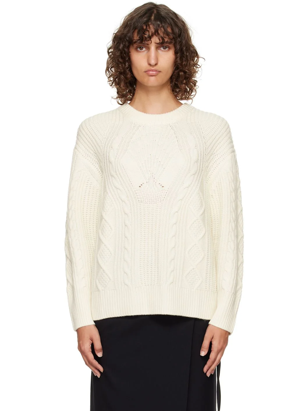 Off-White Silva Cable Knit Sweater - 1