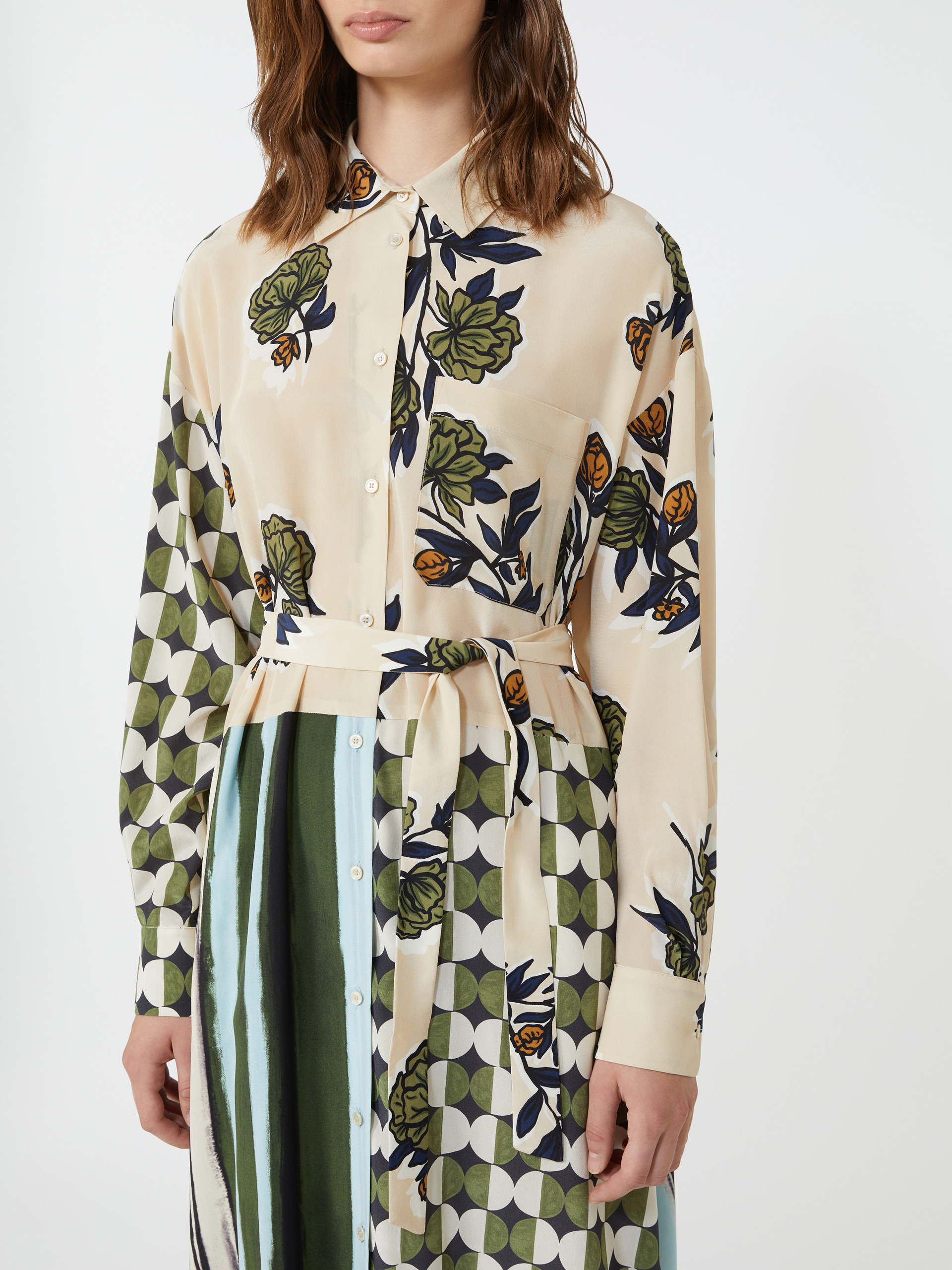 PASSO Silk crêpe de Chine dress - 5