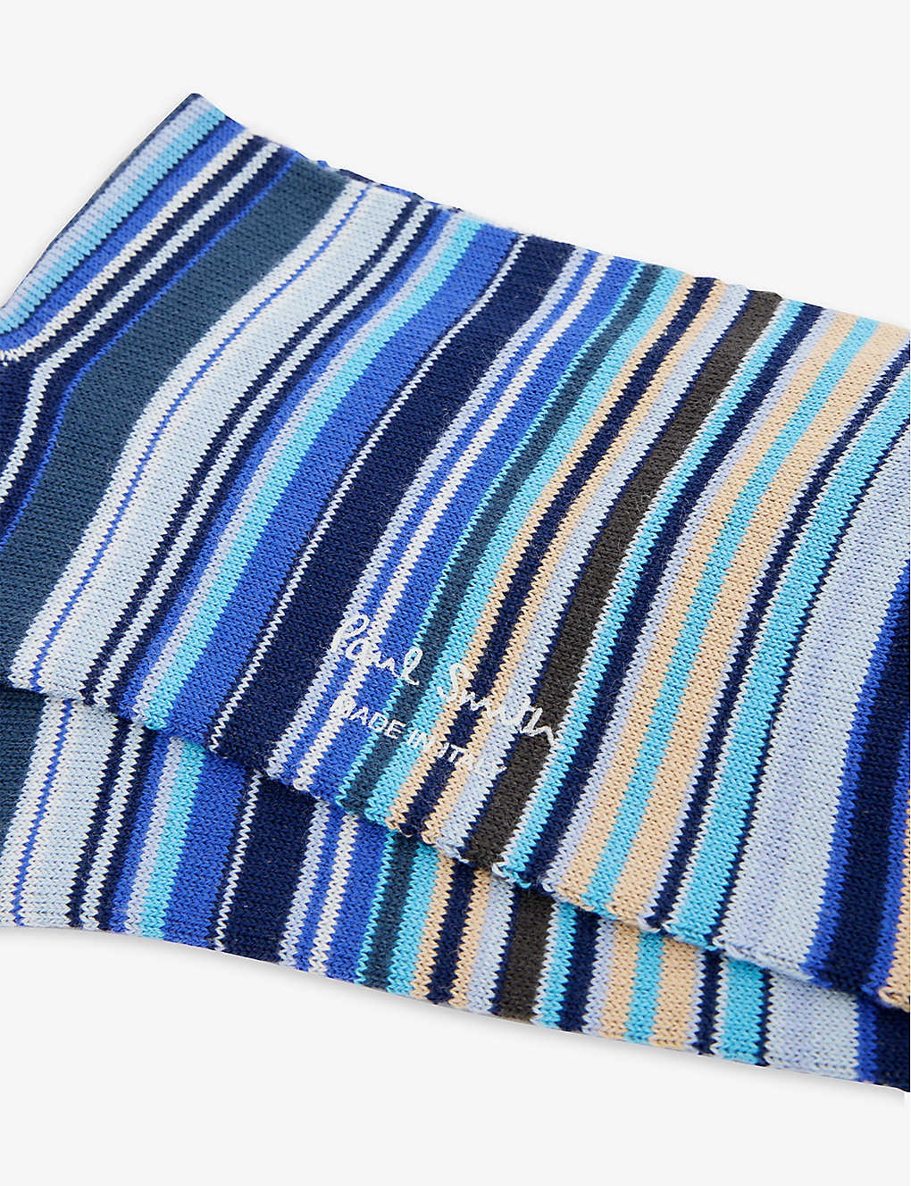 Striped stretch-cotton blend socks - 2