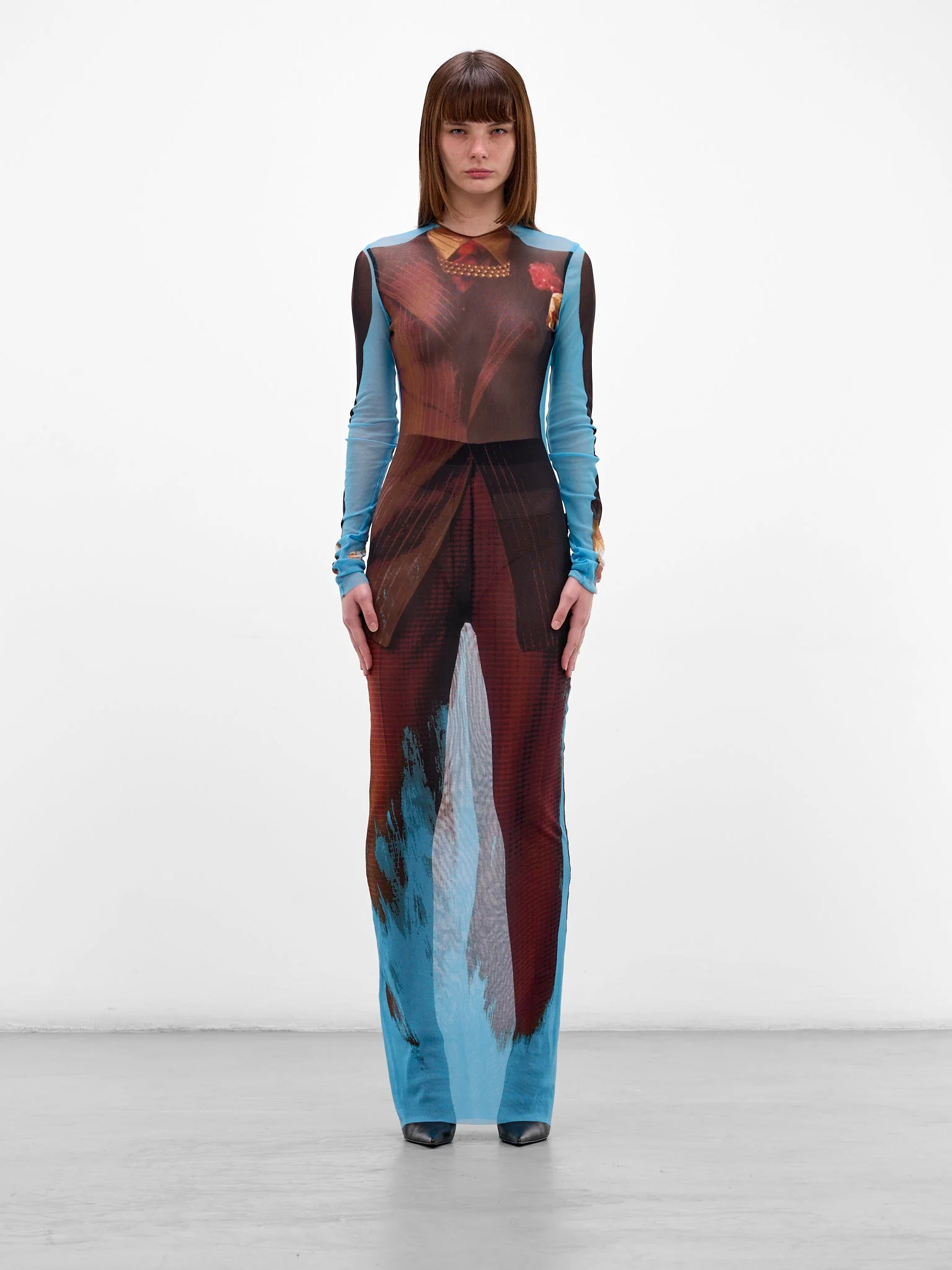 Trompe L'oeil Suit Maxi Dress - 1