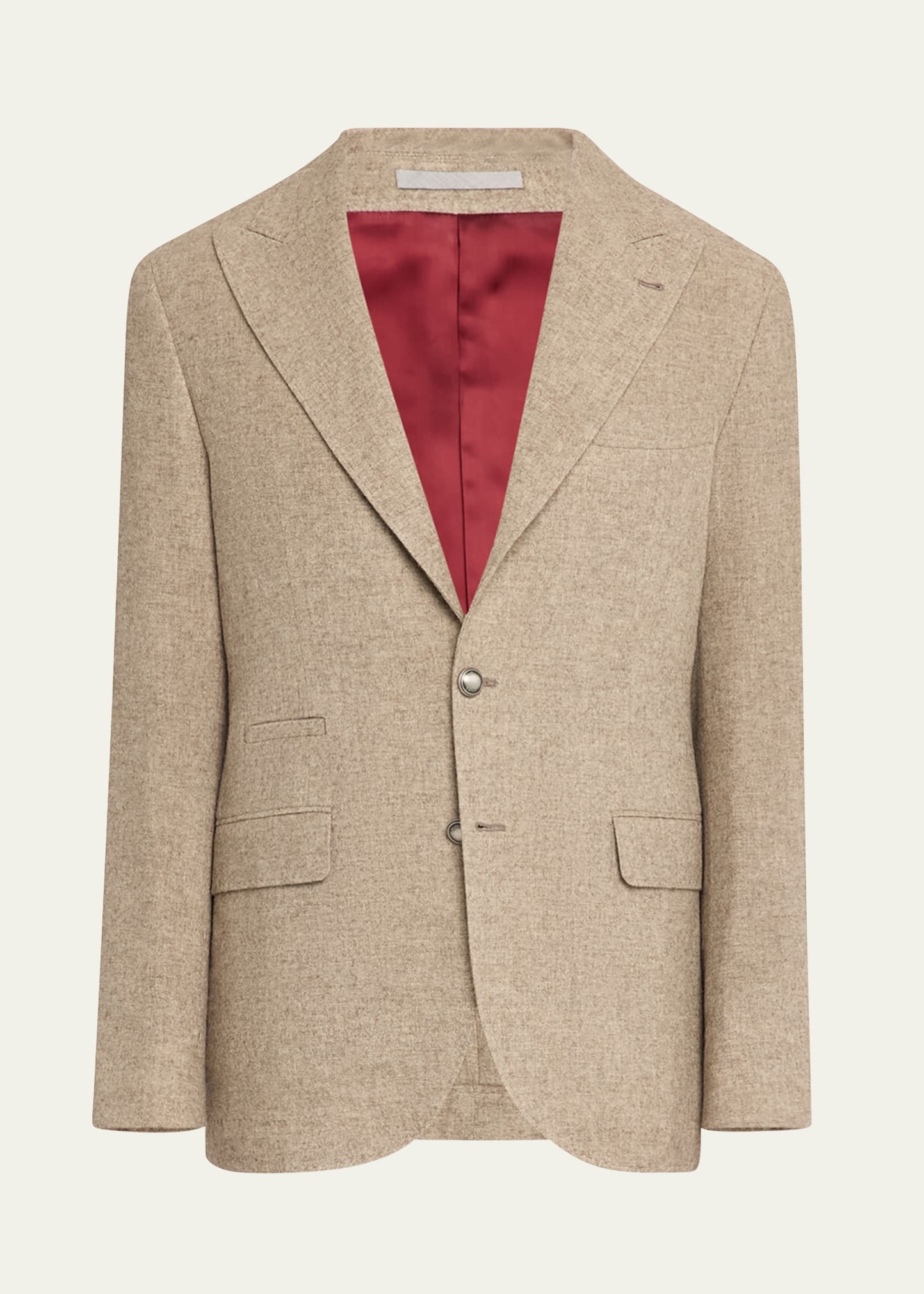 Men's Yak Wool Single-Breasted Sport Coat - 1