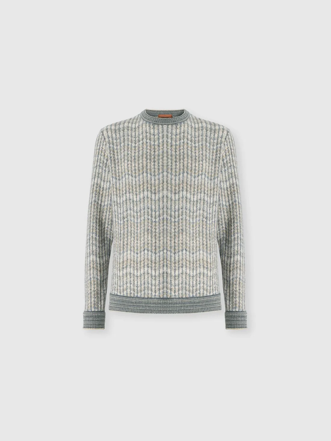 Cashmere and viscose zig zag pullover - 1