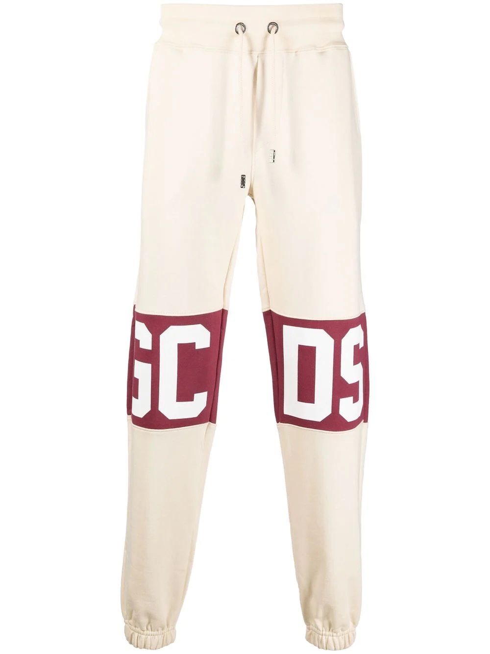 logo-print cotton track pants - 1