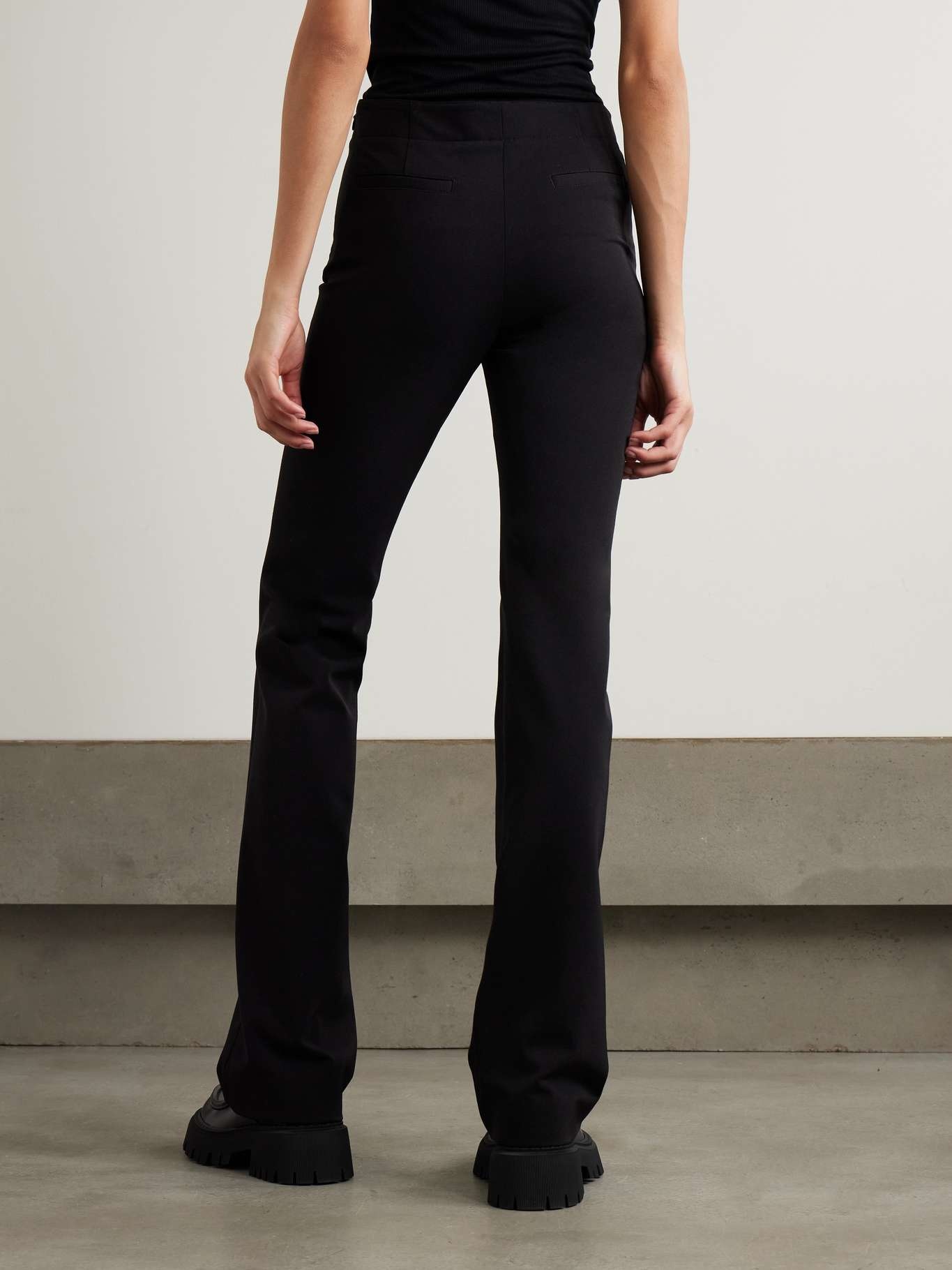 Stretch-twill flared pants - 4