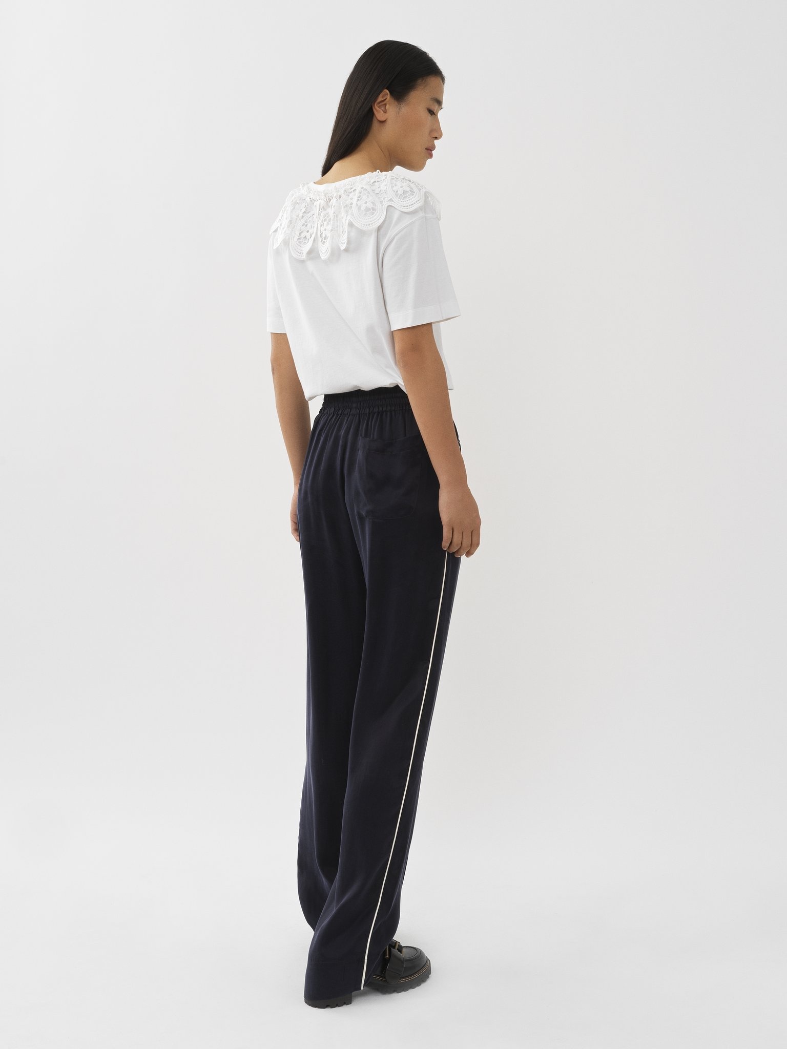 LACE COLLAR T-SHIRT - 5