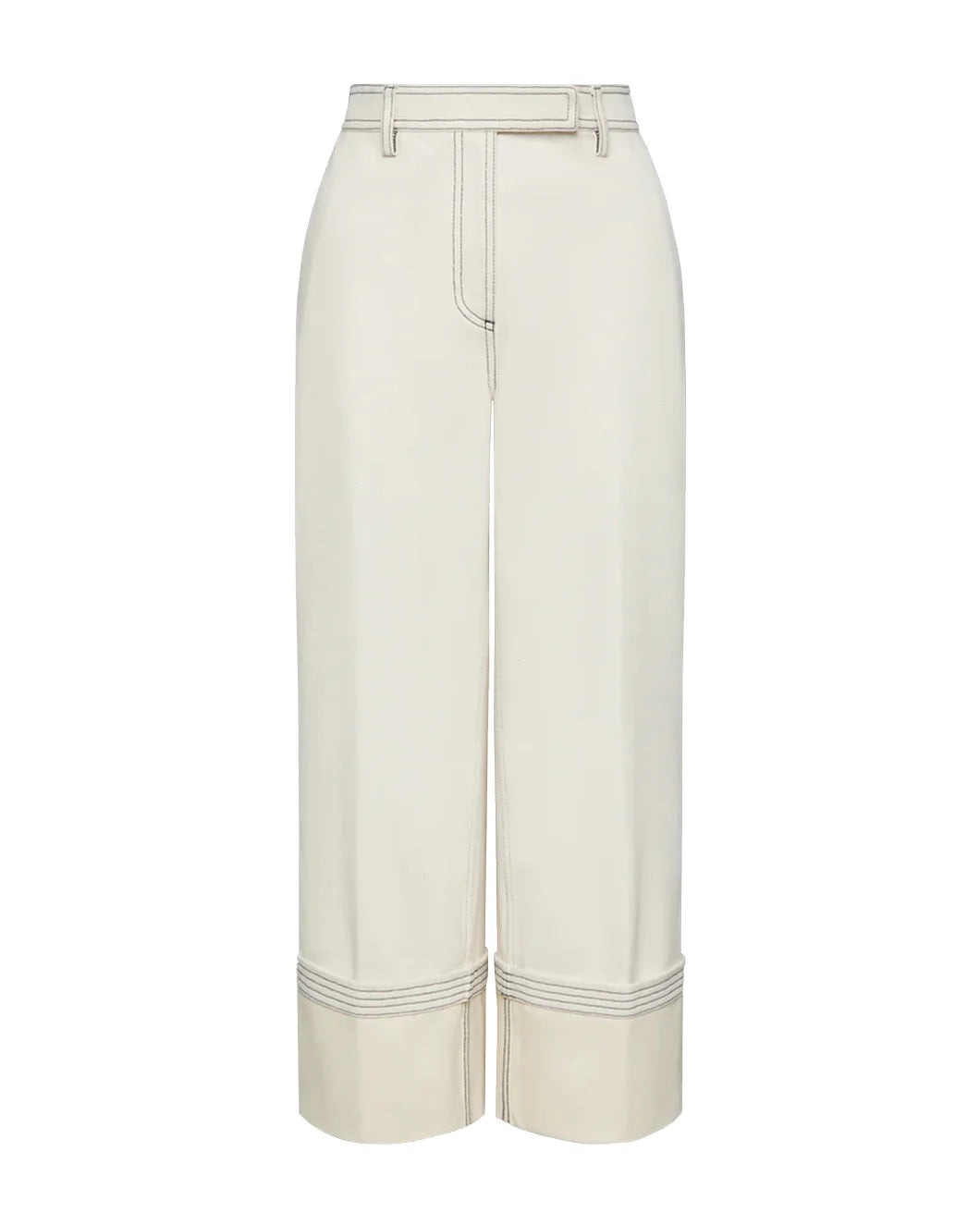 SELVEDGE DENIM WIDE LEG TROUSER - 1