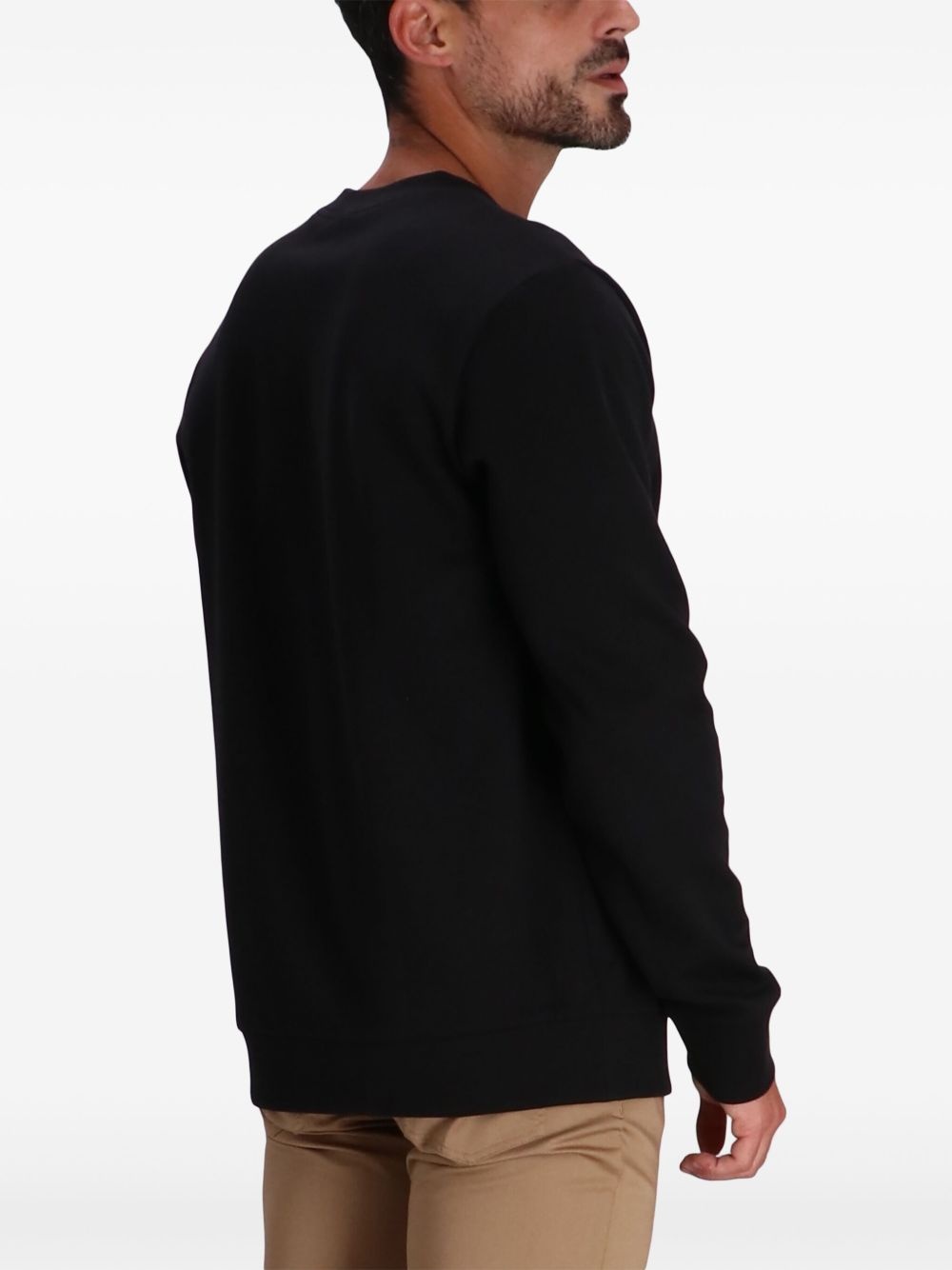 logo-patch crew-neck sweatshirt - 4