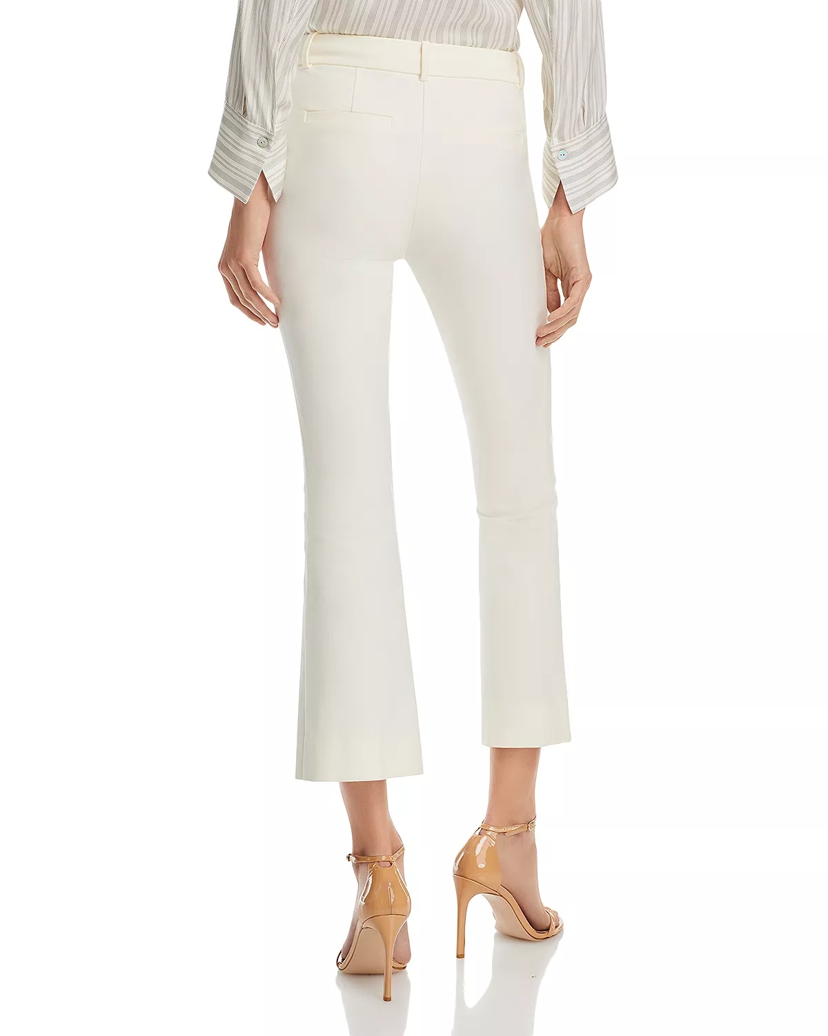 Cropped High Waist Flared Pants - 2