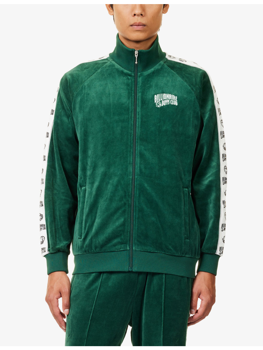 Embroidered Logo-Print Cotton-Blend Track Jacket - 3