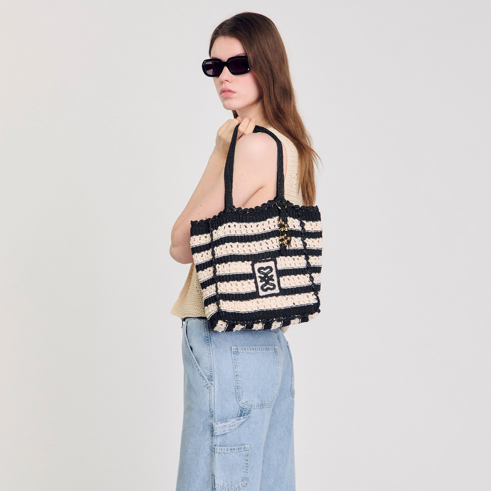TWO-TONE CROCHET BAG - 2
