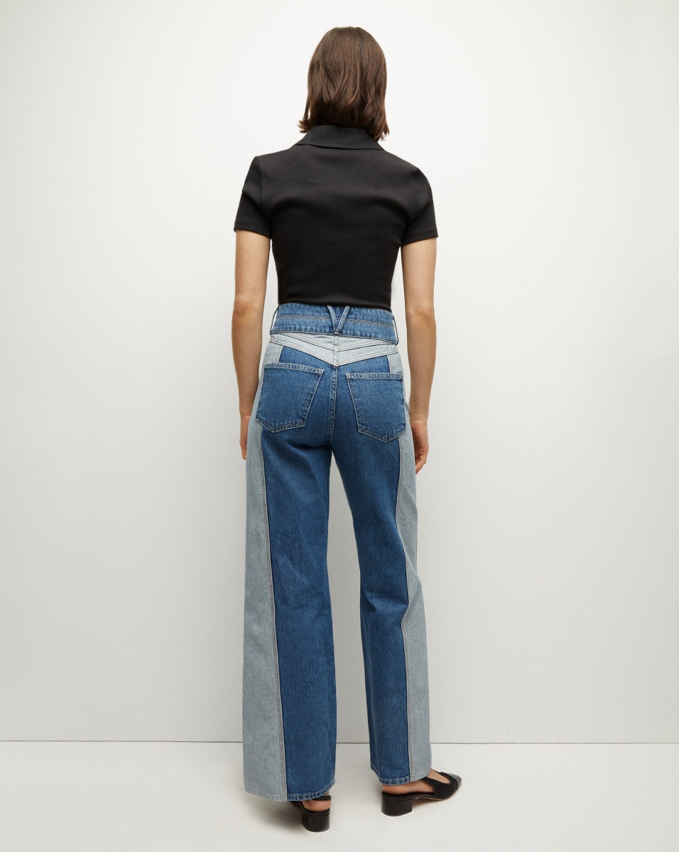 TAYLOR WIDE-LEG JEAN | TWO-TONE - 4