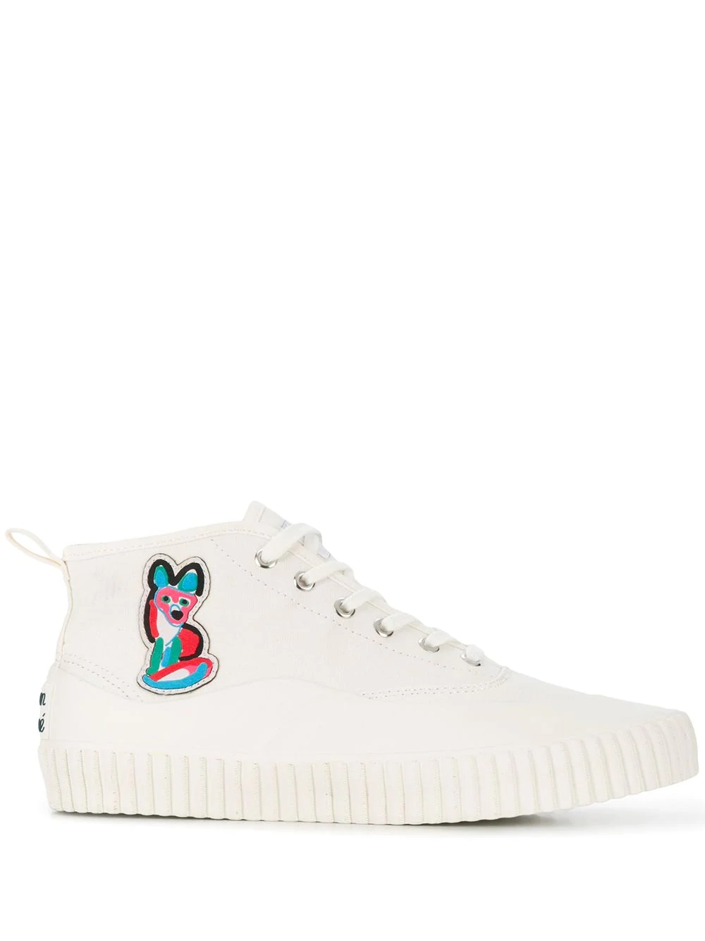 fox patch high-top sneakers - 1