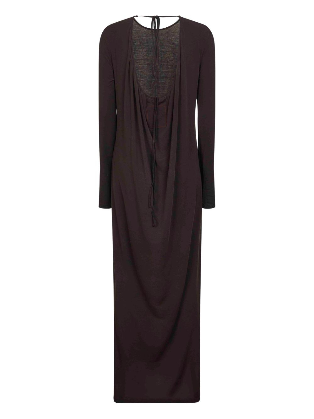 long-sleeve maxi dress - 2