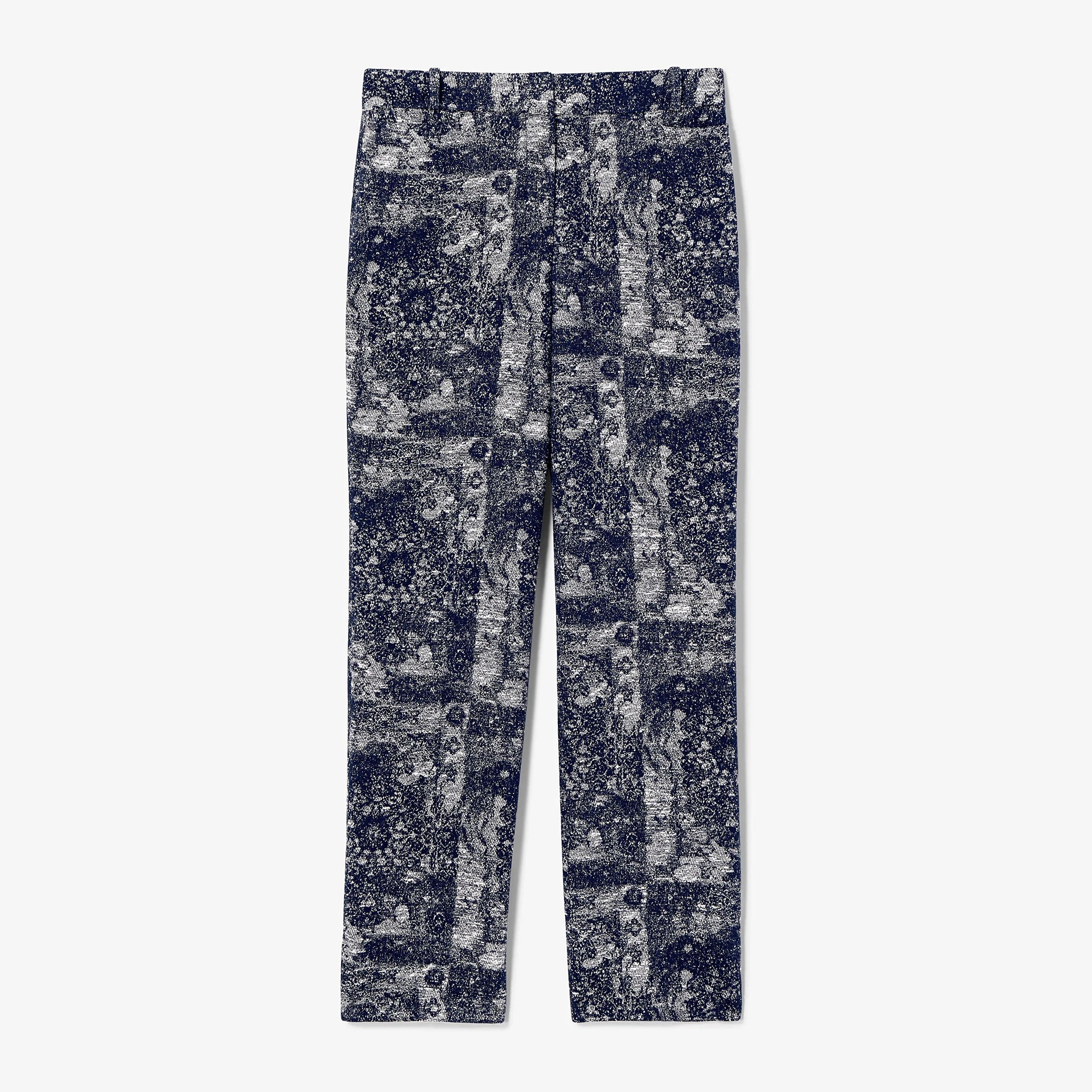 Smith Straight Trouser - Abstract Cotton Jacquard - 1