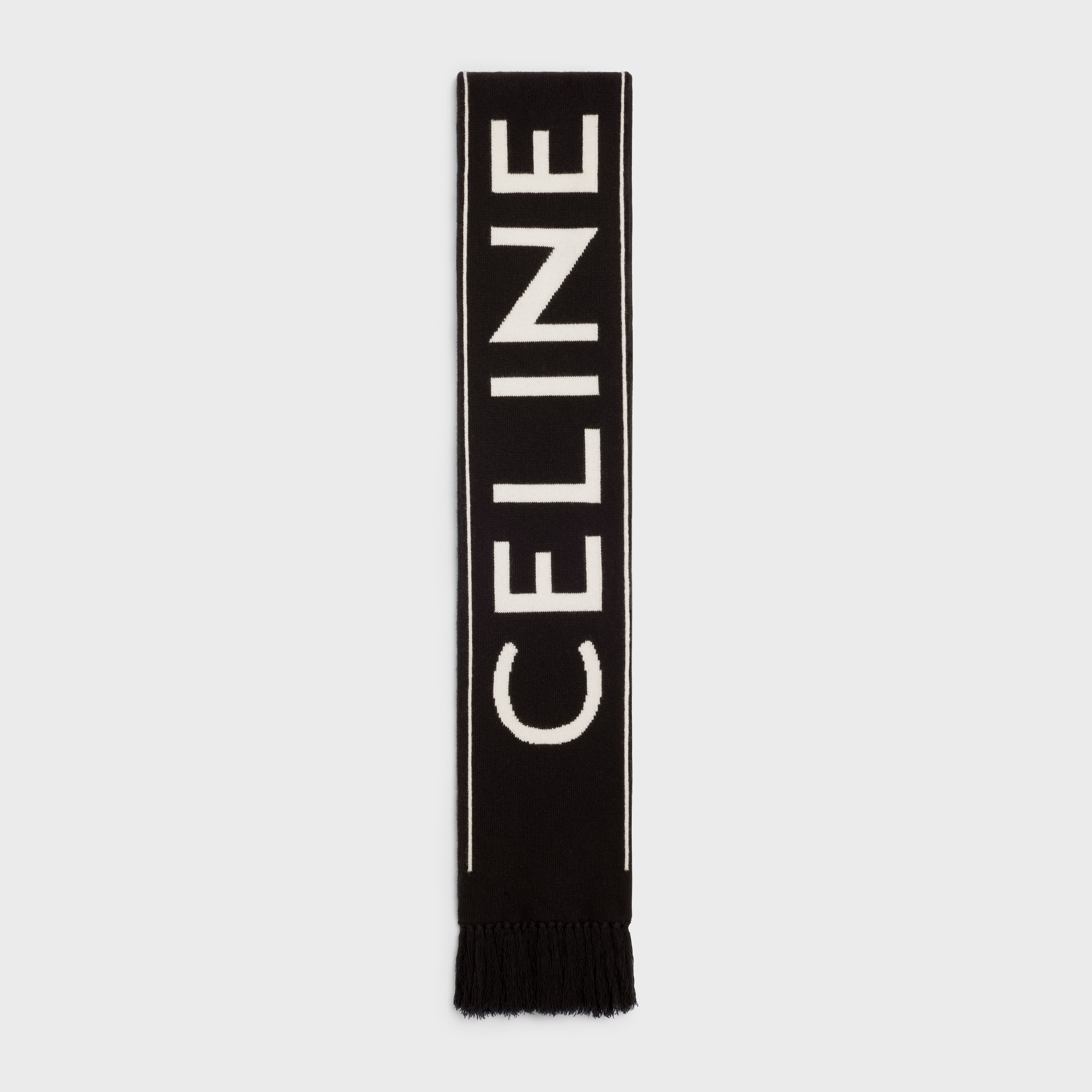 CELINE SCARF IN WOOL AND CASHMERE - 1