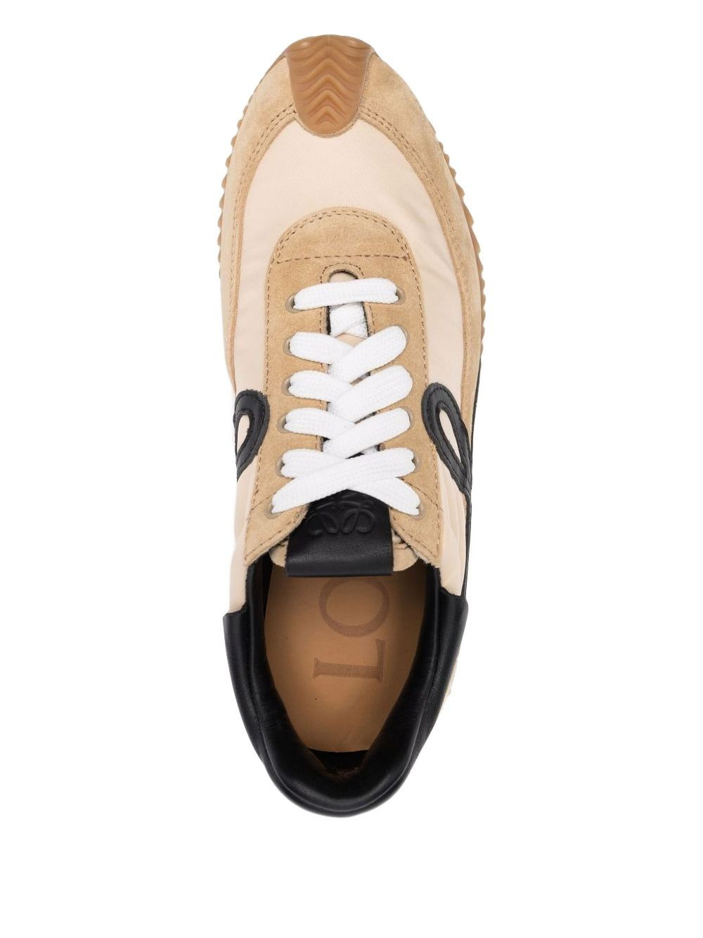 multi-panel lace-up sneakers - 4