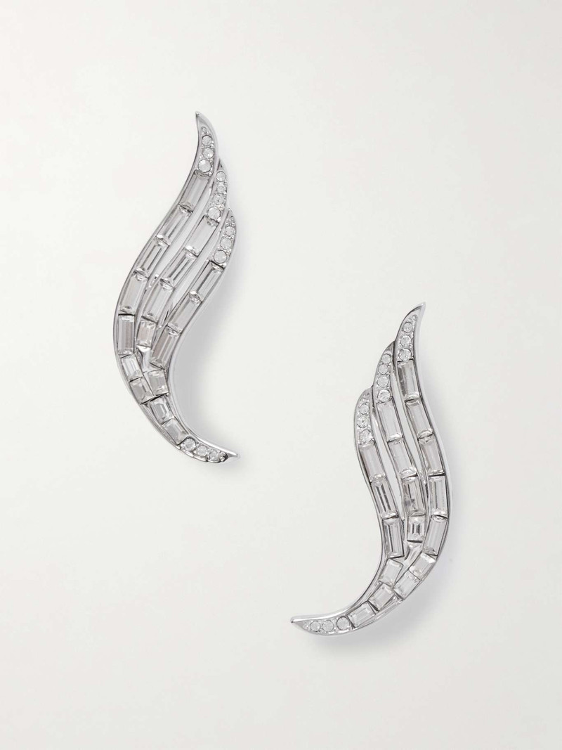 Silver-tone crystal earrings Silver 1