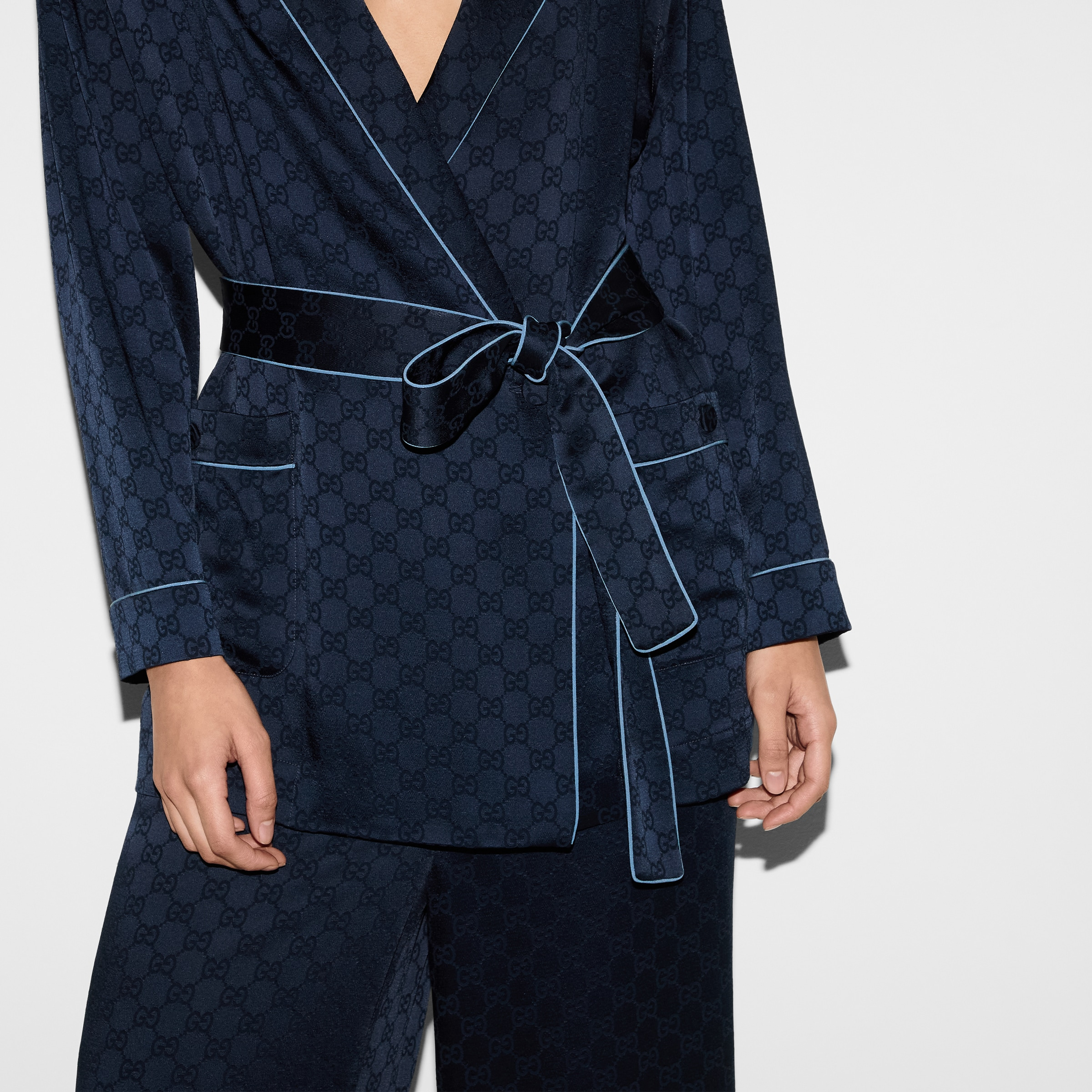 GG satin shirt - 5