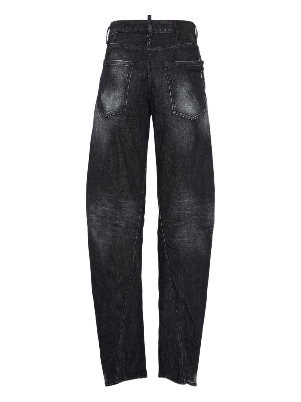 washed tapered jeans - 2