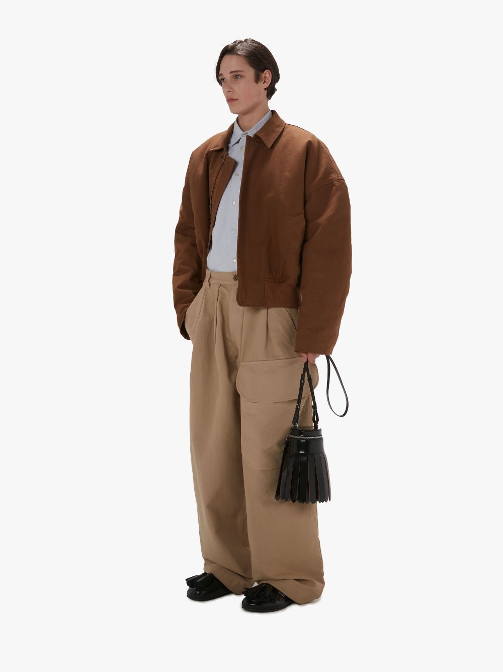 COTTON CANVAS BLOUSON - 4