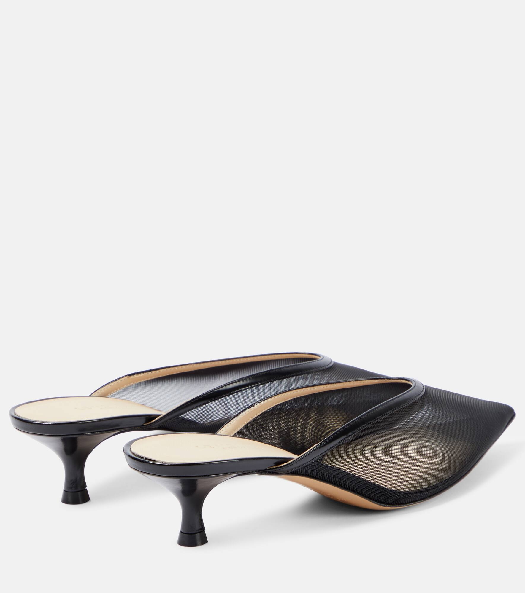 Venetian mesh mules - 3