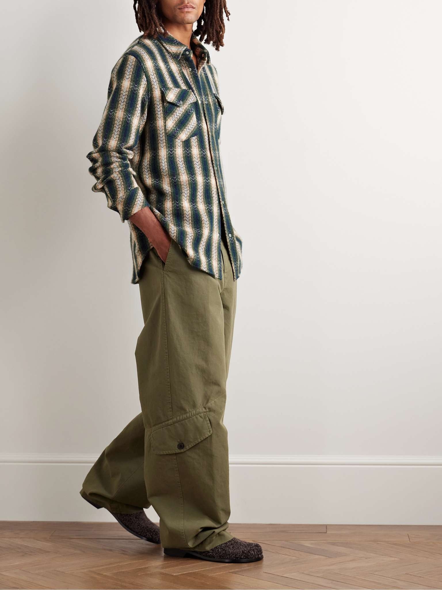 Checked Cashmere Shirt - 2