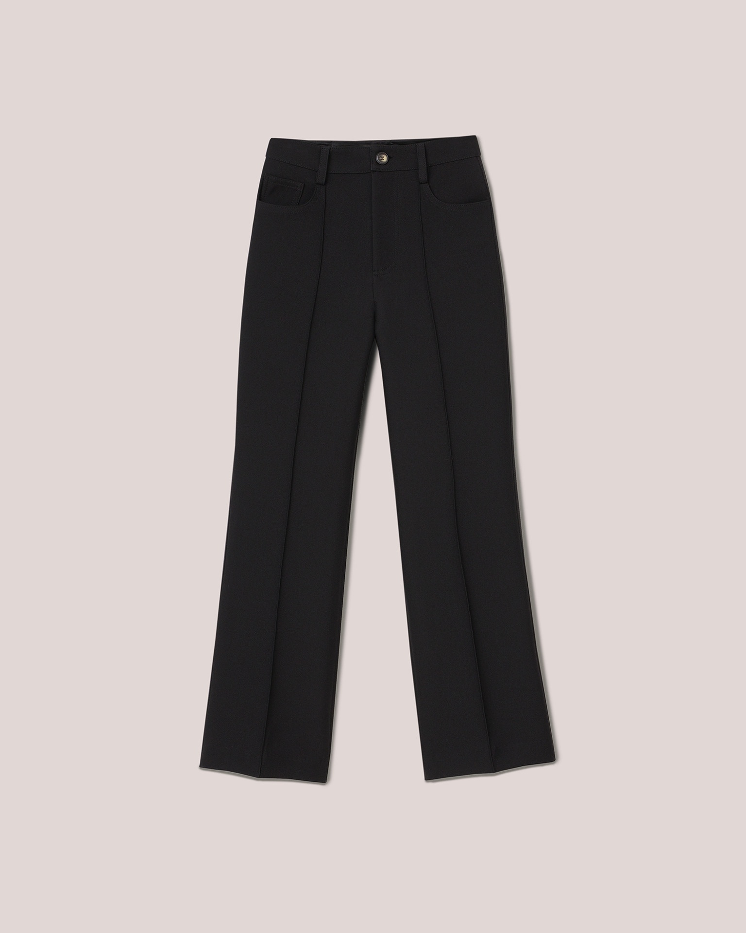 ZOEY - Double suiting pleated pants - Black - 1