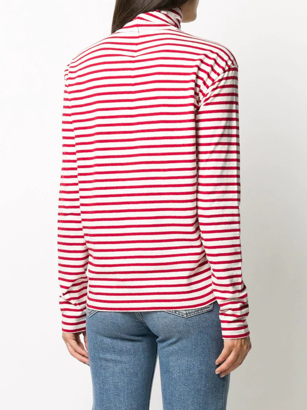 striped roll neck top - 4