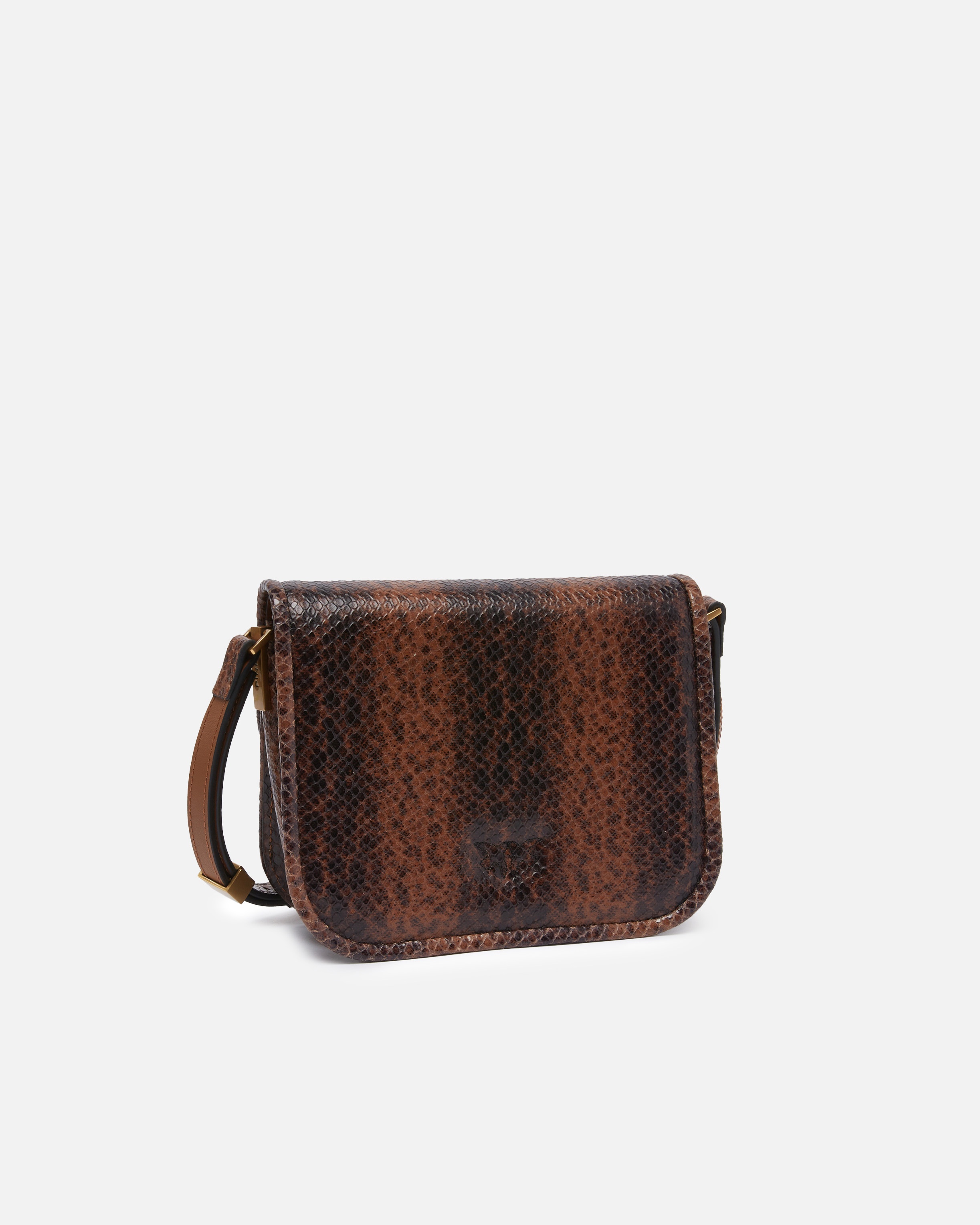 REPTILE PRINT LOVE BAG SQUARE SHOULDER BAG - 2
