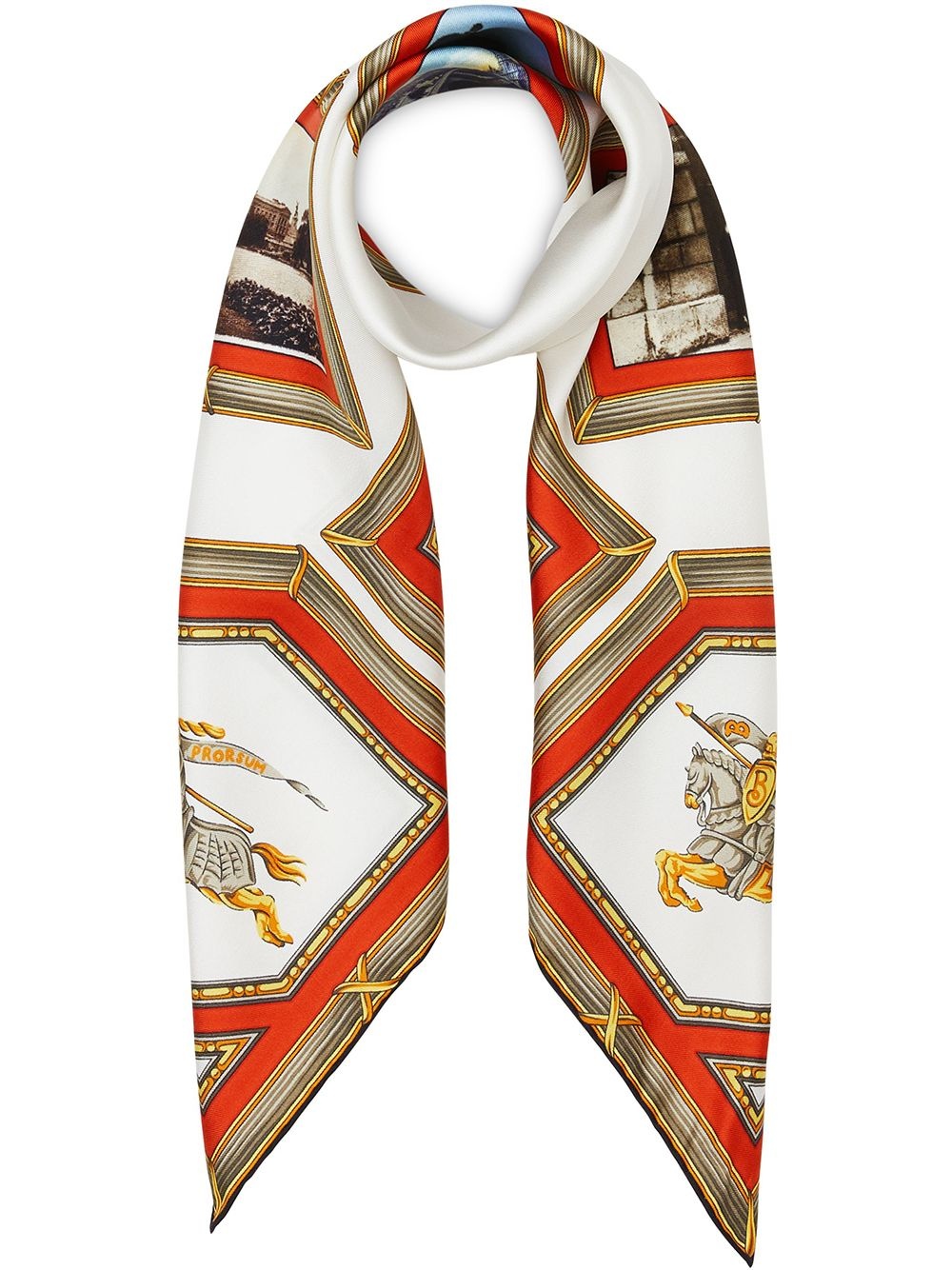 Archive Scarf Print Silk Square Scarf - 1