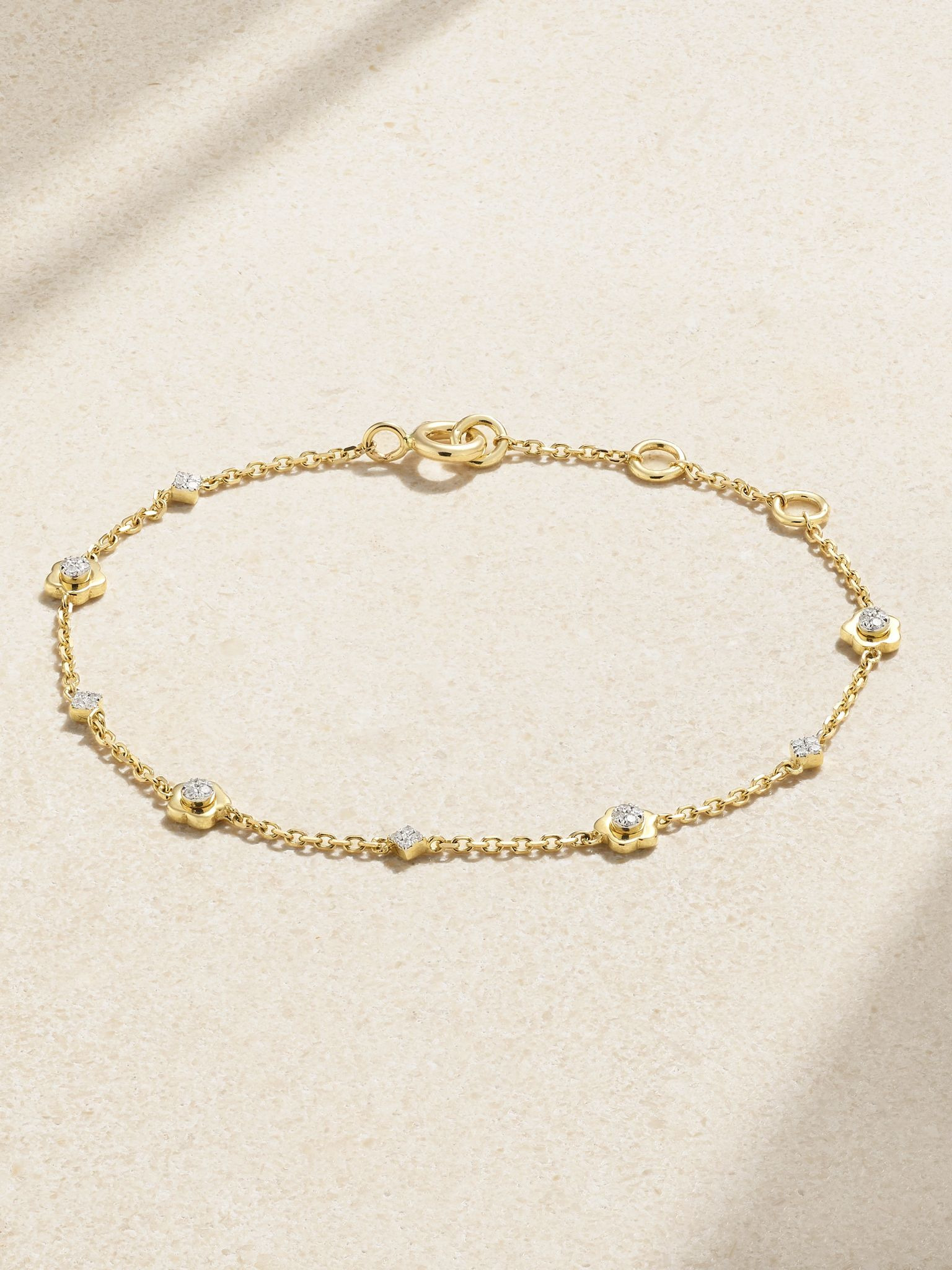 Crosby 14-karat gold diamond bracelet Gold - 1
