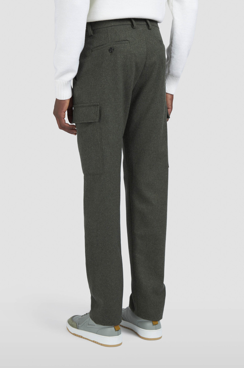 BLENDED WOOL CARGO TROUSERS 3