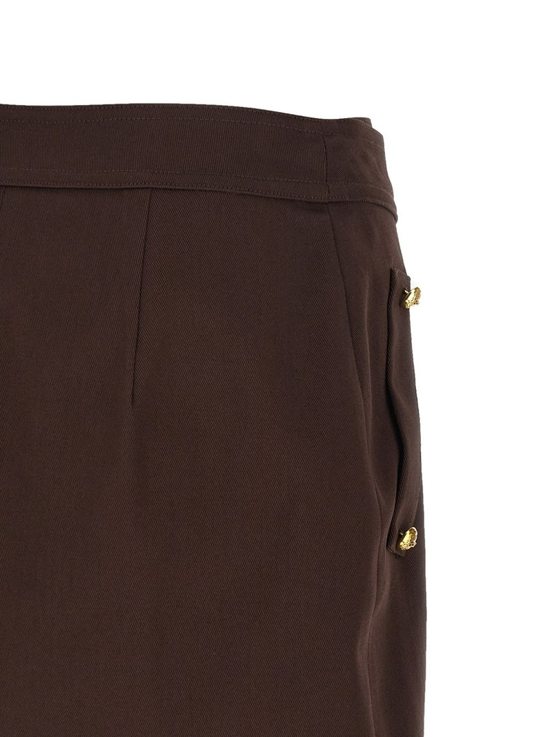 asymmetrical jewel-button mini skirt 4