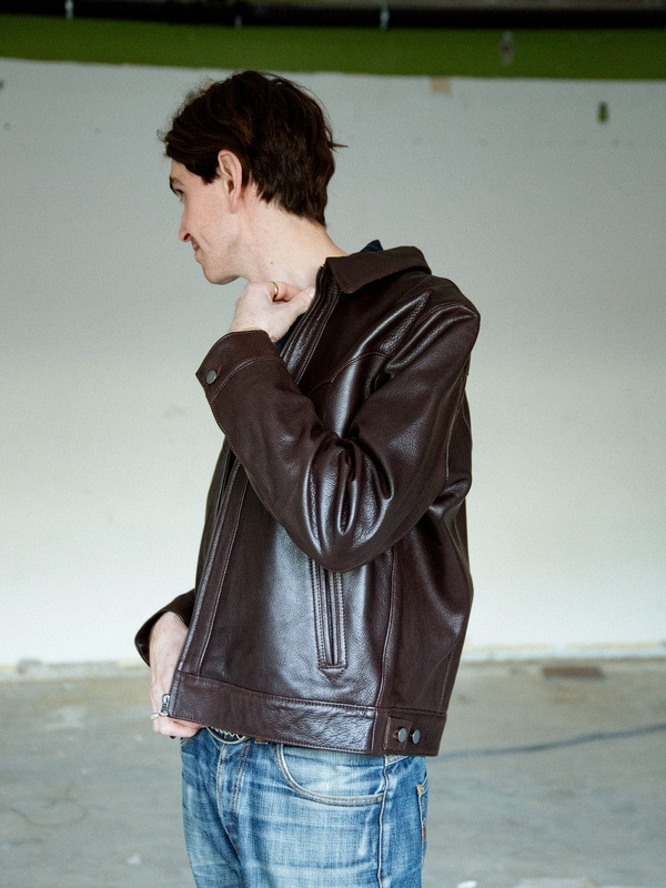 Joppe Western Leather Jacket Brown - 2
