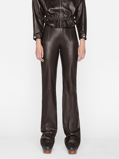 FRAME Seamed Leather Pant in Espresso outlook