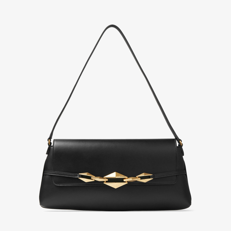 Diamond Shoulder East-West
Black Calf Leather Shoulder Bag 1