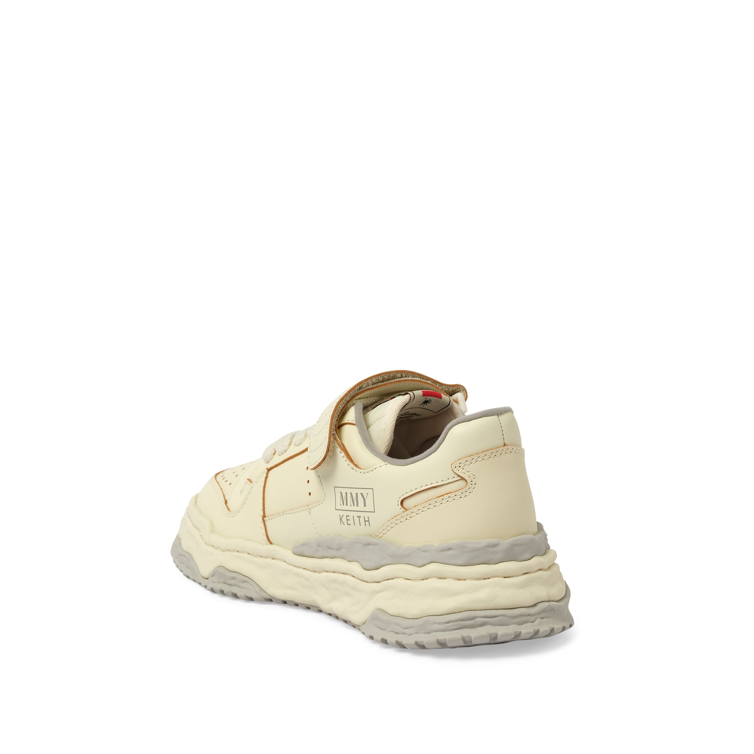KEITH OG Leather Low Top Sneaker in White - 3