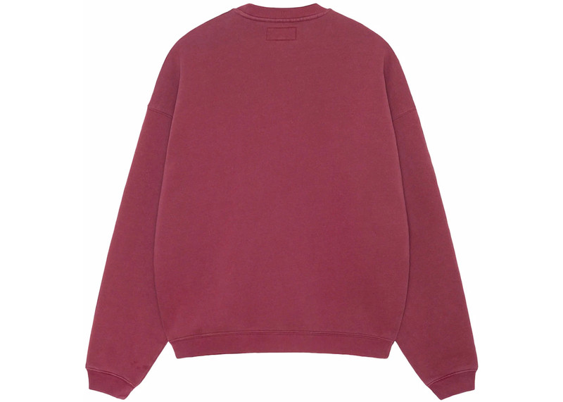 Stüssy Stussy Big Crackle Sport Crew Burgundy outlook
