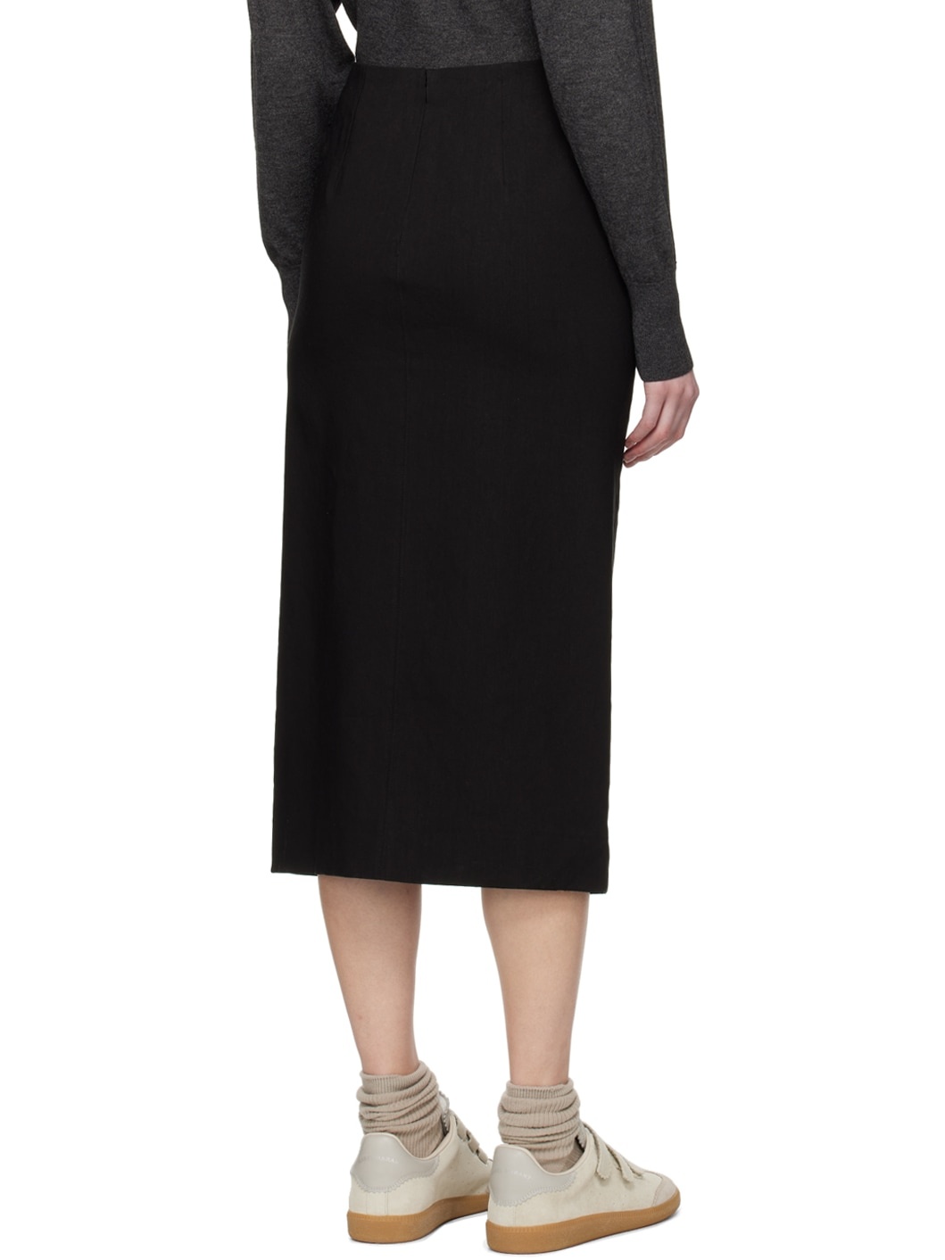 Black Feciae Midi Skirt - 3